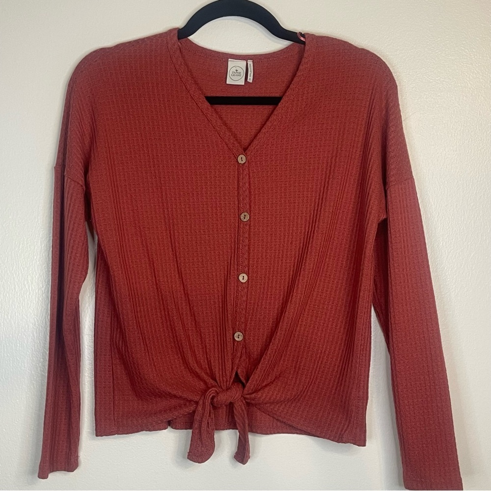 Anthropologie Paper Crane Thermal Knit Top